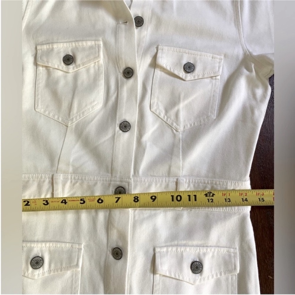 Rails Women’s Dress Danica Denim Jeans Dress Mini Button Down White Size XS - Picture 10 of 11